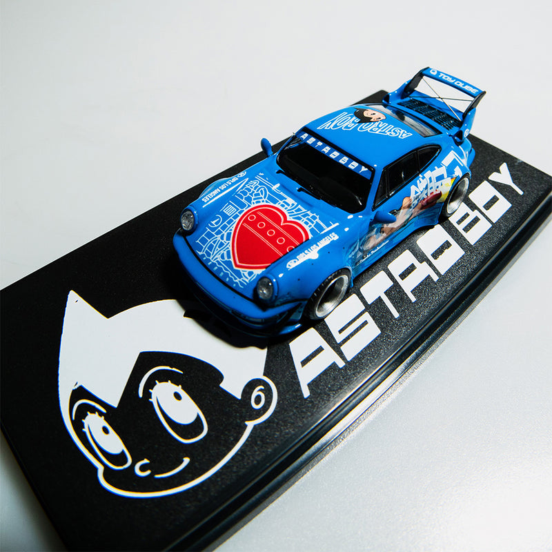 DPLS X TOYQUBE X ASTRO BOY 1/64 PORSCHE DIECAST - BLUE